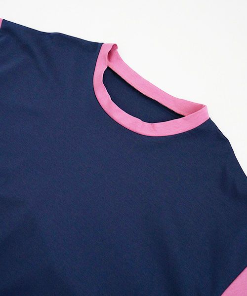 VUy.ヴウワイ.combination balloon knit vuy-s23-k01[BLUE PINK]_