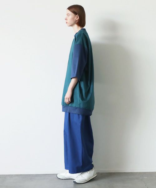 VUy.ヴウワイ.combination balloon knit vuy-s23-k01[GREEN BLUE]_
