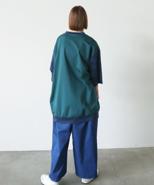 VUy.ヴウワイ.combination balloon knit vuy-s23-k01[GREEN BLUE]_