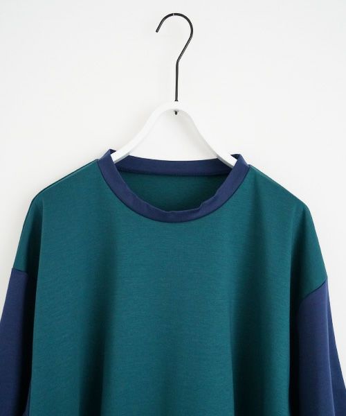 VUy.ヴウワイ.combination balloon knit vuy-s23-k01[GREEN BLUE]_