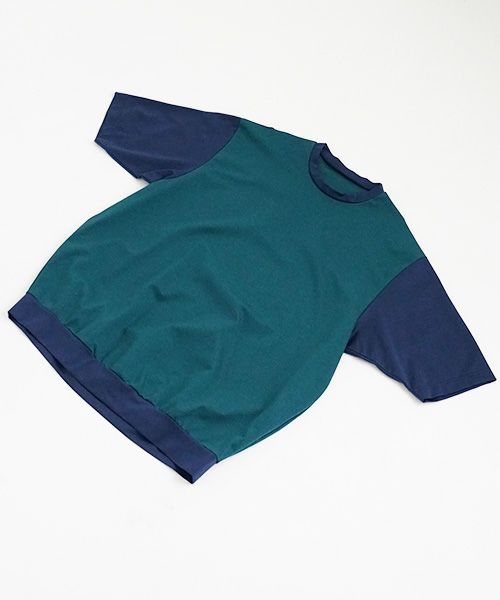 VUy.ヴウワイ.combination balloon knit vuy-s23-k01[GREEN BLUE]_