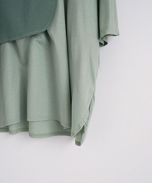 VUy.ヴウワイ.waffle combination knit vuy-s23-k03[GREEN]:s_