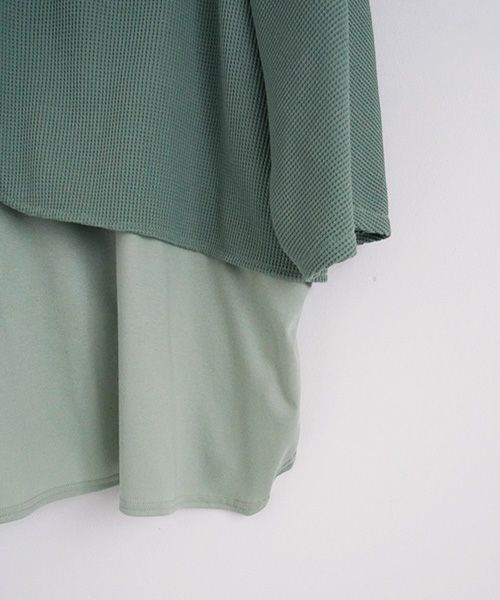 VUy.ヴウワイ.waffle combination knit vuy-s23-k03[GREEN]:s_
