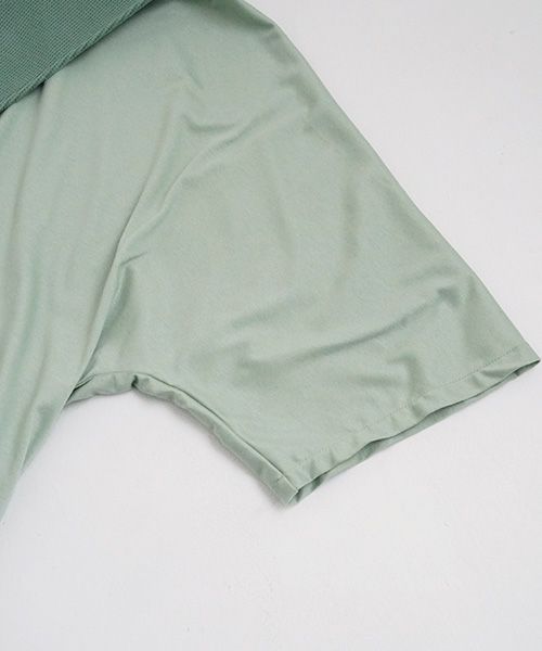 VUy.ヴウワイ.waffle combination knit vuy-s23-k03[GREEN]:s_