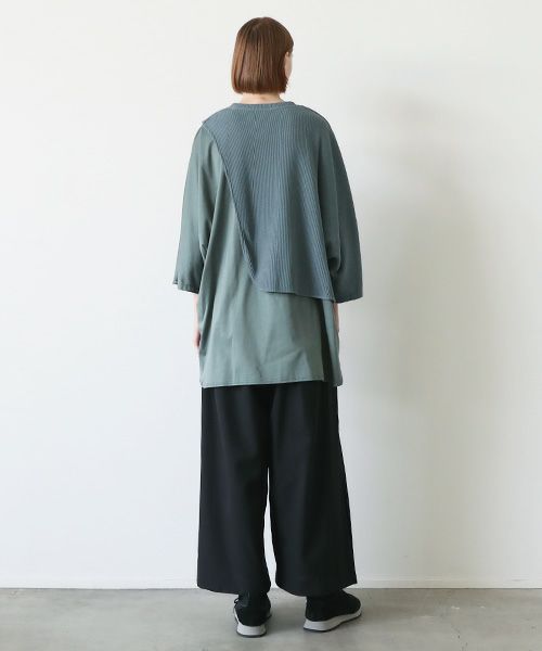 VUy.ヴウワイ.waffle combination knit vuy-s23-k03[BLUE]:s