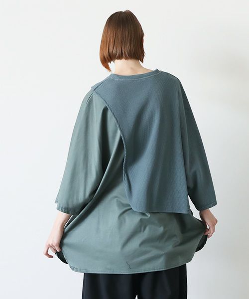 VUy.ヴウワイ.waffle combination knit vuy-s23-k03[BLUE]:s