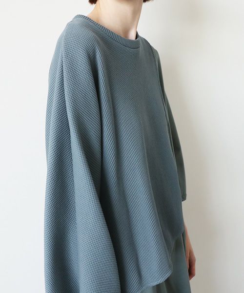 VUy.ヴウワイ.waffle combination knit vuy-s23-k03[BLUE]:s