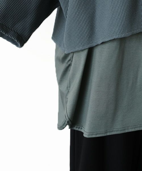 VUy.ヴウワイ.waffle combination knit vuy-s23-k03[BLUE]:s