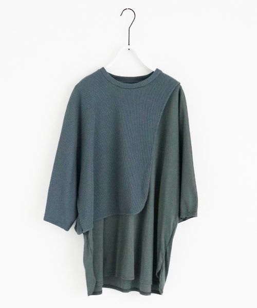 VUy.ヴウワイ.waffle combination knit vuy-s23-k03[BLUE]:s