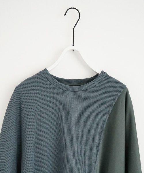 VUy.ヴウワイ.waffle combination knit vuy-s23-k03[BLUE]:s