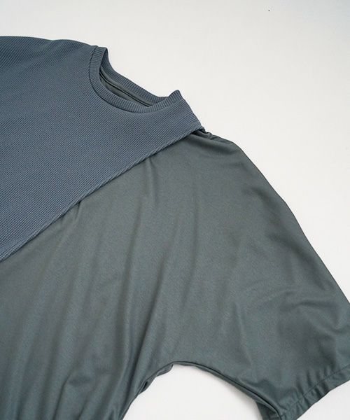 VUy.ヴウワイ.waffle combination knit vuy-s23-k03[BLUE]:s