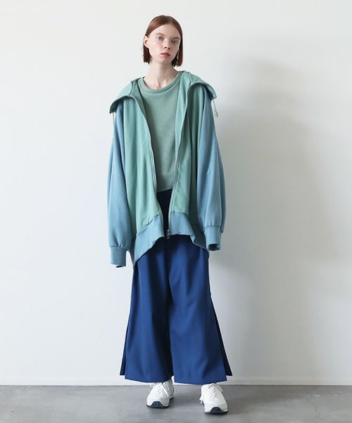 VUy.ヴウワイ.big hoody vuy-s23-k04[GREEN BLUE]:s