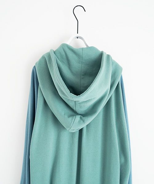 VUy.ヴウワイ.big hoody vuy-s23-k04[GREEN BLUE]:s