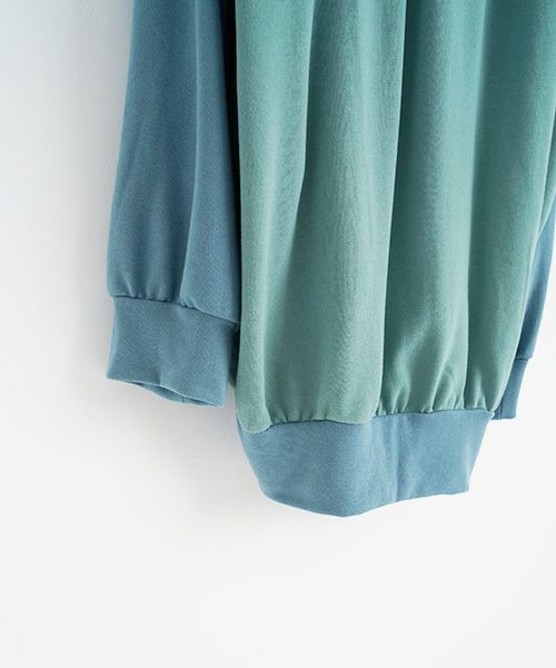 VUy.ヴウワイ.big hoody vuy-s23-k04[GREEN BLUE]:s