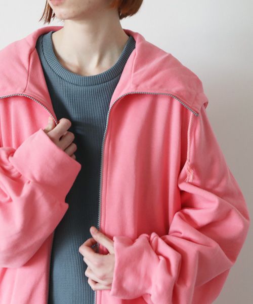 VUy.ヴウワイ.big hoody vuy-s23-k04[PINK]:s_