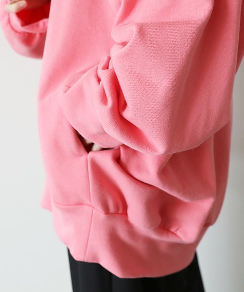 VUy.ヴウワイ.big hoody vuy-s23-k04[PINK]:s_