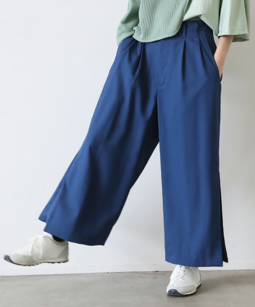 VUy.ヴウワイ.box slit pants vuy-a23-p02[BLUE]