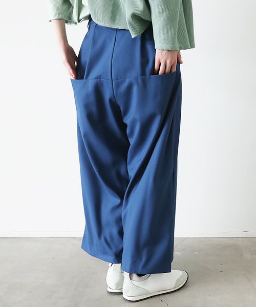 VUy.ヴウワイ.box slit pants vuy-a23-p02[BLUE]