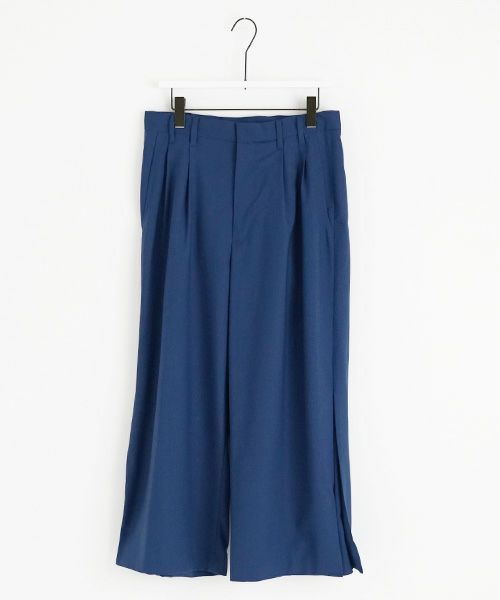 VUy.ヴウワイ.box slit pants vuy-a23-p02[BLUE]