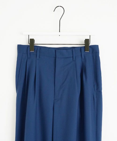 VUy.ヴウワイ.box slit pants vuy-a23-p02[BLUE]