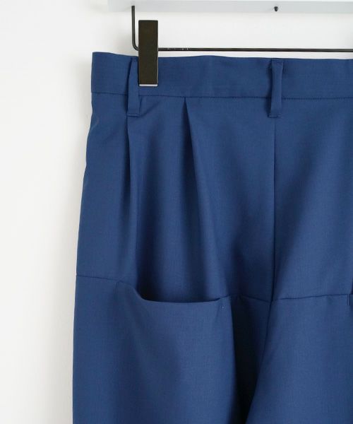 VUy.ヴウワイ.box slit pants vuy-a23-p02[BLUE]