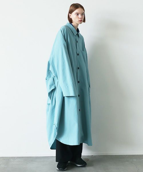 VUy.ヴウワイ.long coat vuy-s23-c01[TURQUOISE]:s_