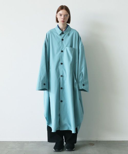 VUy.ヴウワイ.long coat vuy-s23-c01[TURQUOISE]:s_