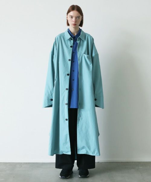 VUy.ヴウワイ.long coat vuy-s23-c01[TURQUOISE]:s_