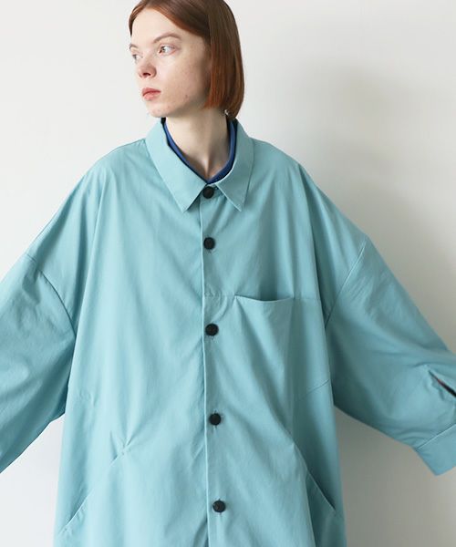 VUy.ヴウワイ.long coat vuy-s23-c01[TURQUOISE]:s_