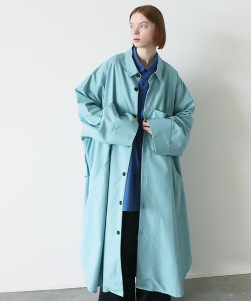 VUy.ヴウワイ.long coat vuy-s23-c01[TURQUOISE]:s_