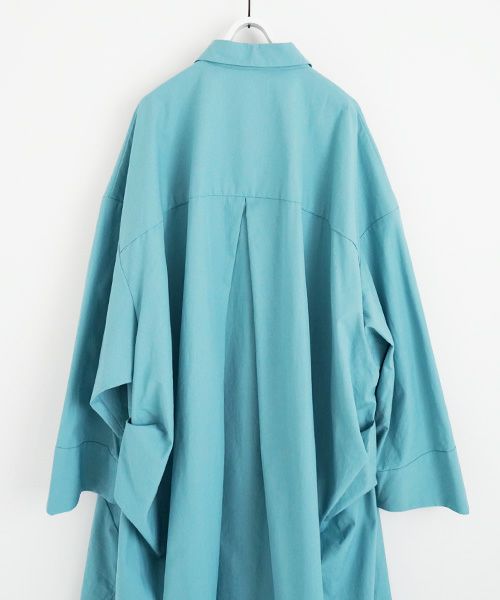 VUy.ヴウワイ.long coat vuy-s23-c01[TURQUOISE]:s_