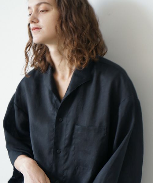 VU.ヴウ.open color shirt vu-s23-s02[BLACK]_