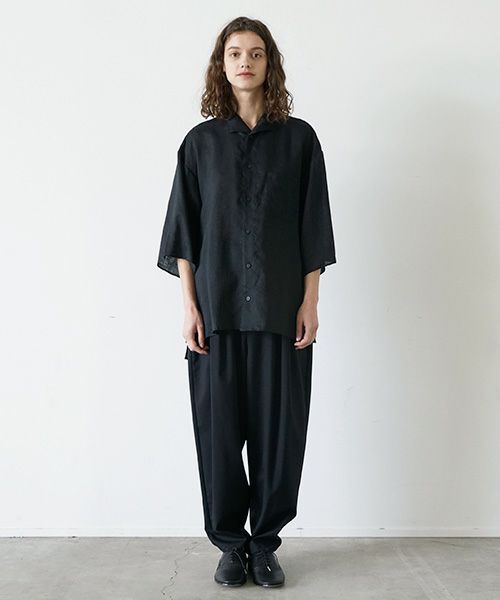 VU.ヴウ.open color shirt vu-s23-s02[BLACK]_