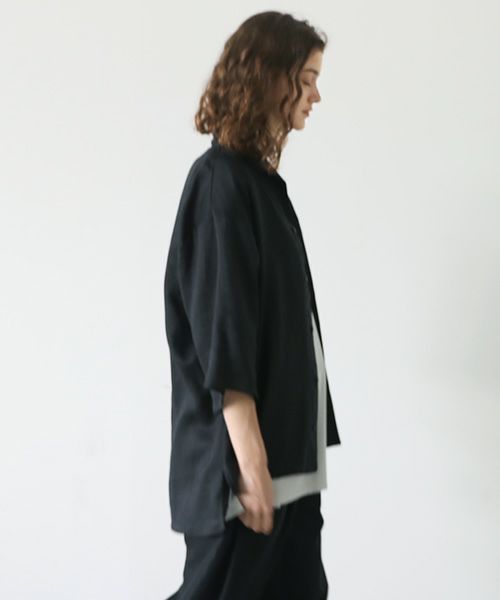 VU.ヴウ.open color shirt vu-s23-s02[BLACK]_