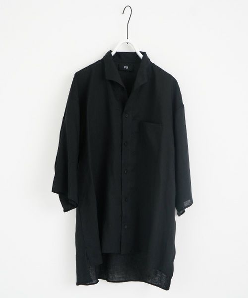 VU.ヴウ.open color shirt vu-s23-s02[BLACK]_