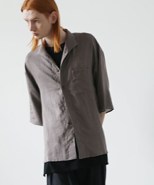 VU.ヴウ.open color shirt vu-s23-s02[GREIGE]_