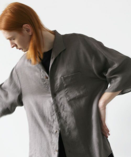 VU.ヴウ.open color shirt vu-s23-s02[GREIGE]_