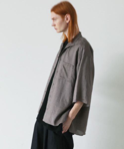 VU.ヴウ.open color shirt vu-s23-s02[GREIGE]_