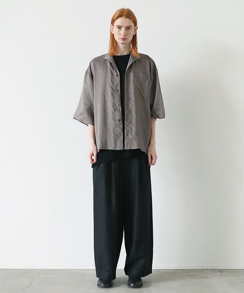 VU.ヴウ.open color shirt vu-s23-s02[GREIGE]_