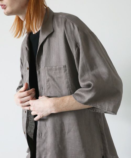 VU.ヴウ.open color shirt vu-s23-s02[GREIGE]_