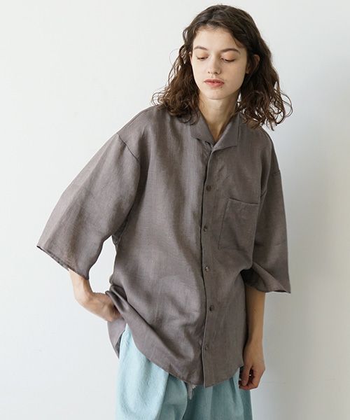 VU.ヴウ.open color shirt vu-s23-s02[GREIGE]_