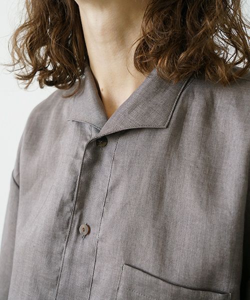 VU.ヴウ.open color shirt vu-s23-s02[GREIGE]_