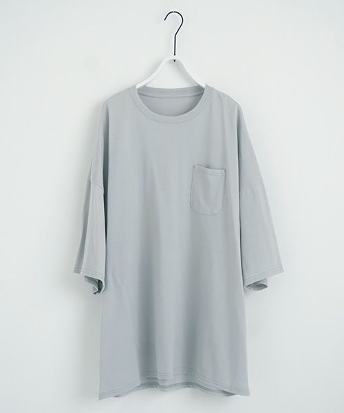 VU.ヴウ.pocket t-shirt vu-s23-t07[MUD GRAY]:s