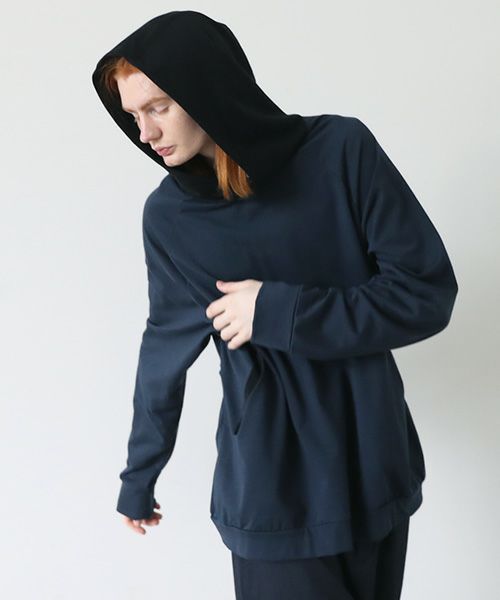 VU.ヴウ.ballon over hoody vu-s23-t10[BLACK×NAVY]_