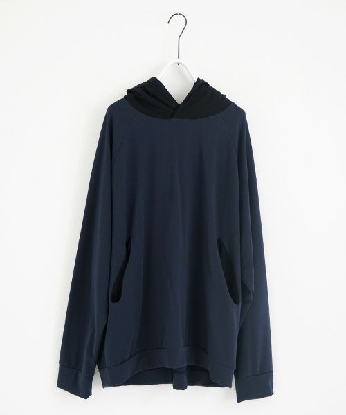VU.ヴウ.ballon over hoody vu-s23-t10[BLACK×NAVY]_