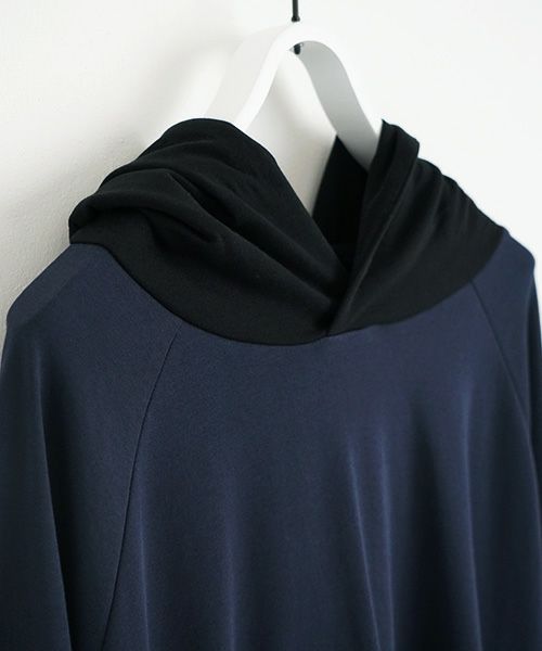 VU.ヴウ.ballon over hoody vu-s23-t10[BLACK×NAVY]_