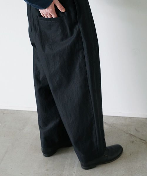 VU.ヴウ.knee wide pants vu-s23-p14[BLACK]:s