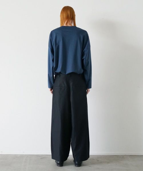 VU.ヴウ.knee wide pants vu-s23-p14[BLACK]:s