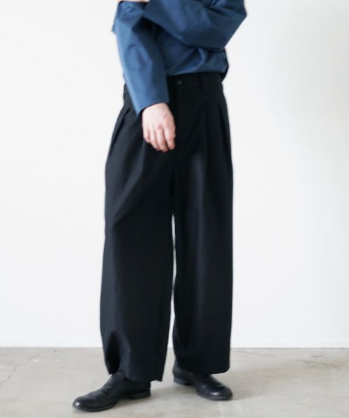 VU.ヴウ.knee wide pants vu-s23-p14[BLACK]:s