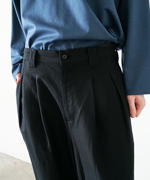 VU.ヴウ.knee wide pants vu-s23-p14[BLACK]:s